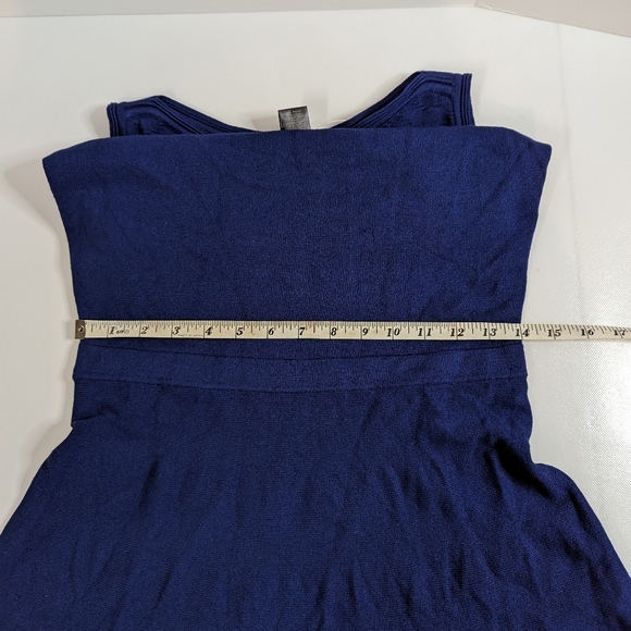Ann Taylor Sleeveless Knit Dress, S, Dark Blue - Picture 9 of 13